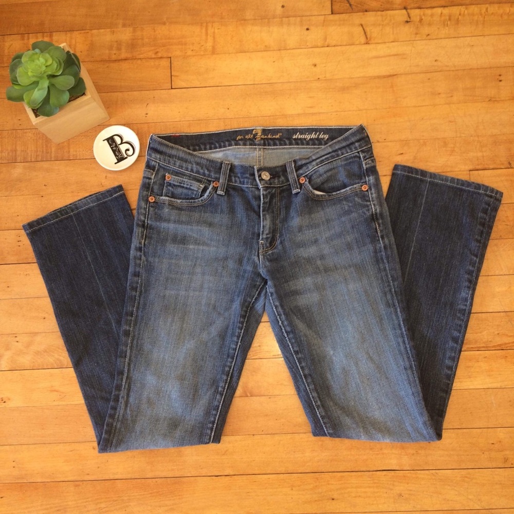7 for all mankind straight leg jeans